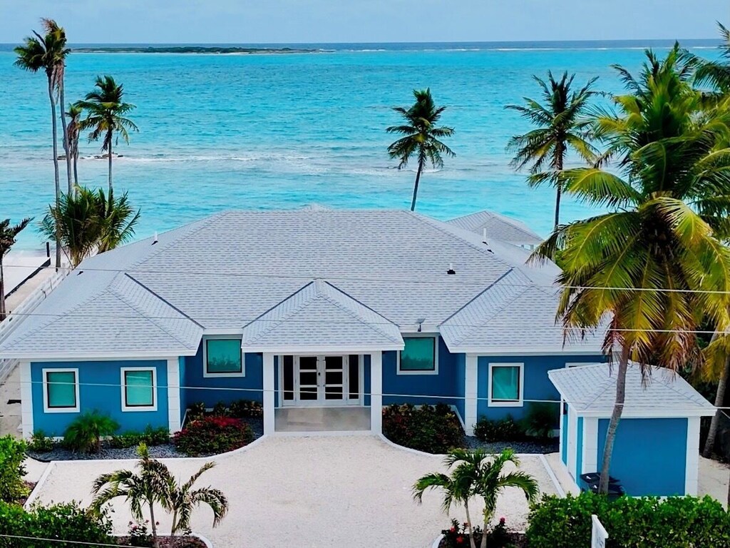 Back of house at night Exuma, Bahamas